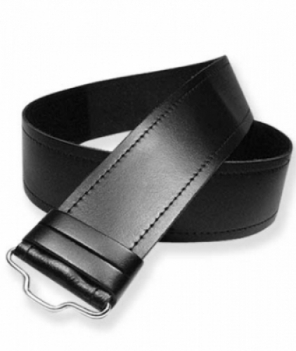 Real-Black-Leather-Kilt-Belt