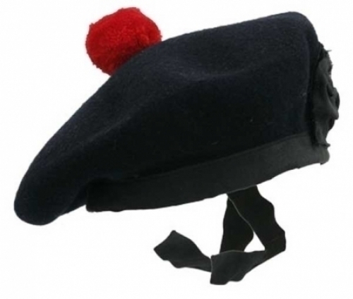 PLAIN-BLACK-BALMORAL-HAT-RED-POM