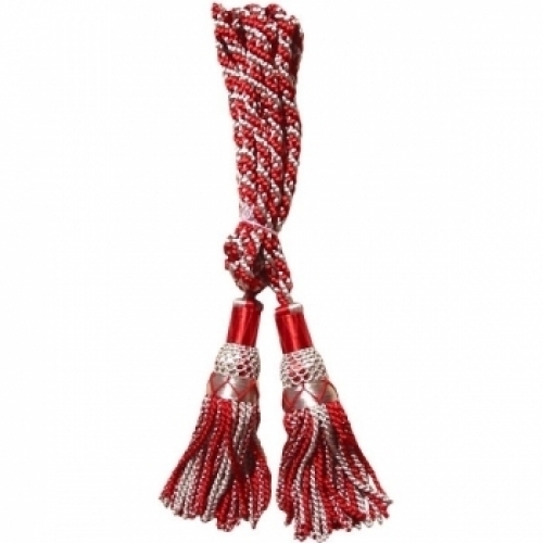 Silver-/-Red-100%-silk-bagpipe-cord
