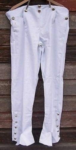 REVOLUTIONARY-WAR-WHITE-COTTON-TROUSERS-WITH-DOMED-BRASS