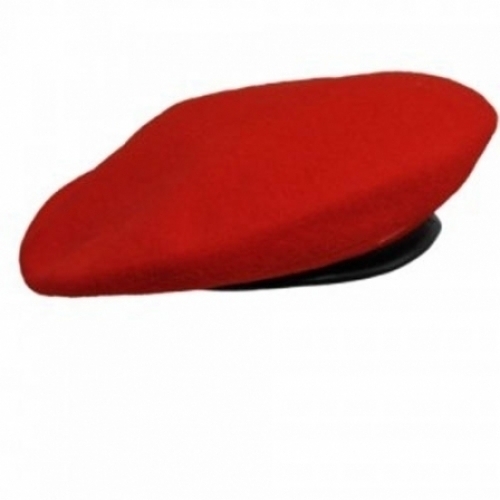 MILITARY-RED-WOOL-BERET--CAP