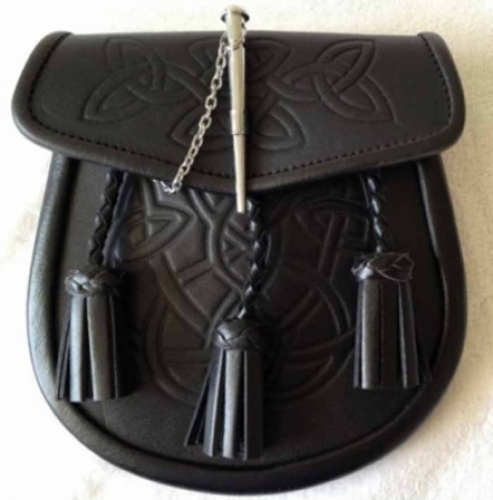 BLACK-SMOOTH-LEATHER-EMBOSSED-WITH-A-CELTIC-