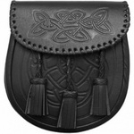 Black-Celtic-Sporran-Embossed-flap-and-body-