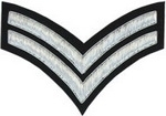 2-Stripe-Chevrons-Badge-Silver-Bullion-on-Black