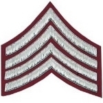 4-Stripe-Chevrons-Badge-Silver-Bullion-on-Red