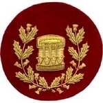 Drum-Major-Badge-Gold-Bullion-on-Red