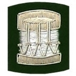 Drum-Badge-Silver-Bullion-on-Green-Badges