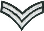 2-Stripe-Chevrons-Badge-Silver-Bullion-on-Green