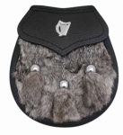 RABBIT-FUR-SPORRAN-FRONT-STUD-OPENING-WITH-IRISH-HARP-