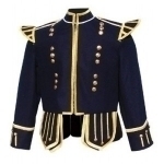 Navy-Blue-Highland-Doublet-Gold-Piping-Gold-Thistle-Buttons
