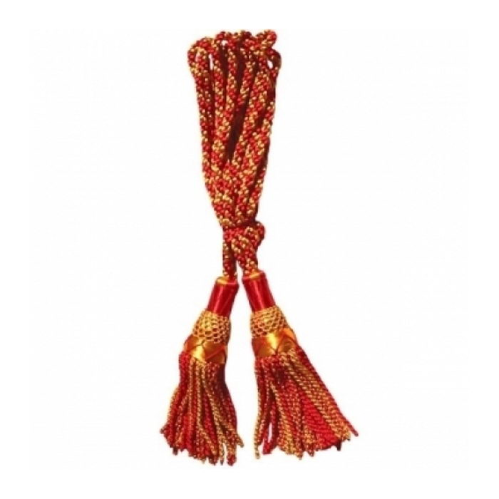 Gold-red 100 Percent Silk Bagpipe Cord