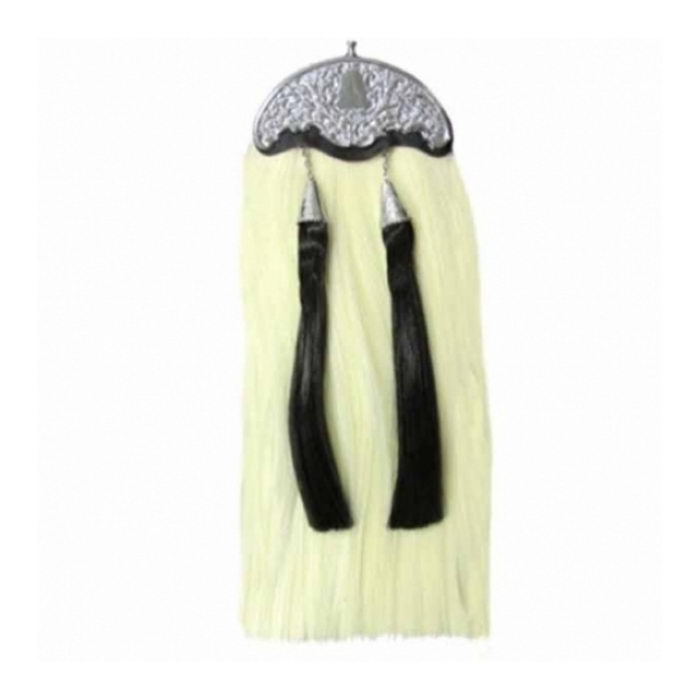 Pipers Sporran Polyester Faux Horse Hair 2 Contrasting Tassels