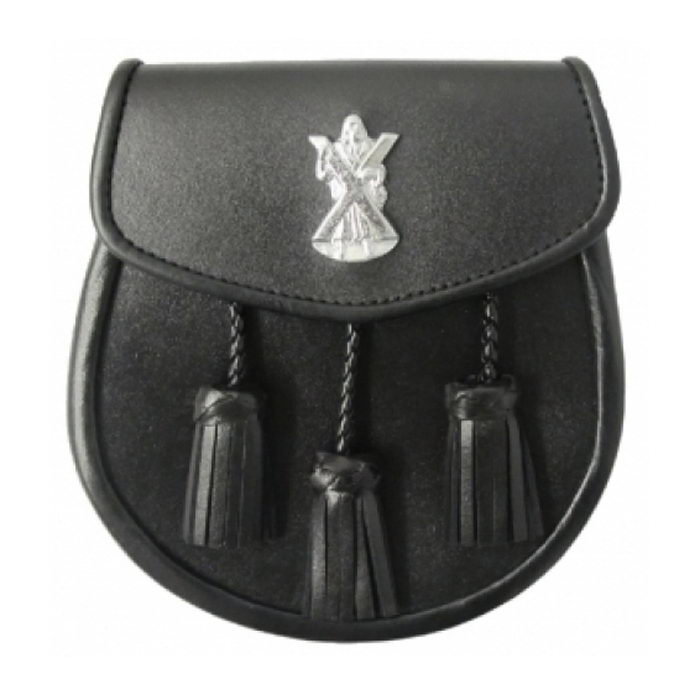 Saint Andrew Sporran Good Quality Smooth Leather Opens 