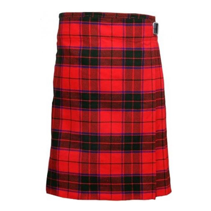 Scottish Rose Tartan Kilt-acrylic Blend-sett Traditional